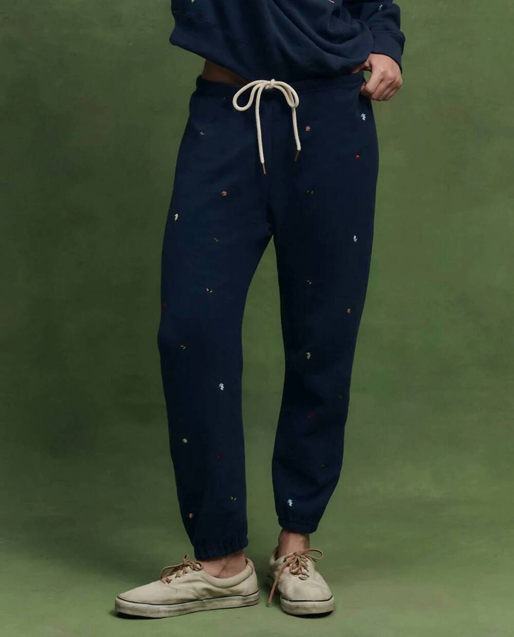 NEW THE GREAT. stadium sweatpant in navy
